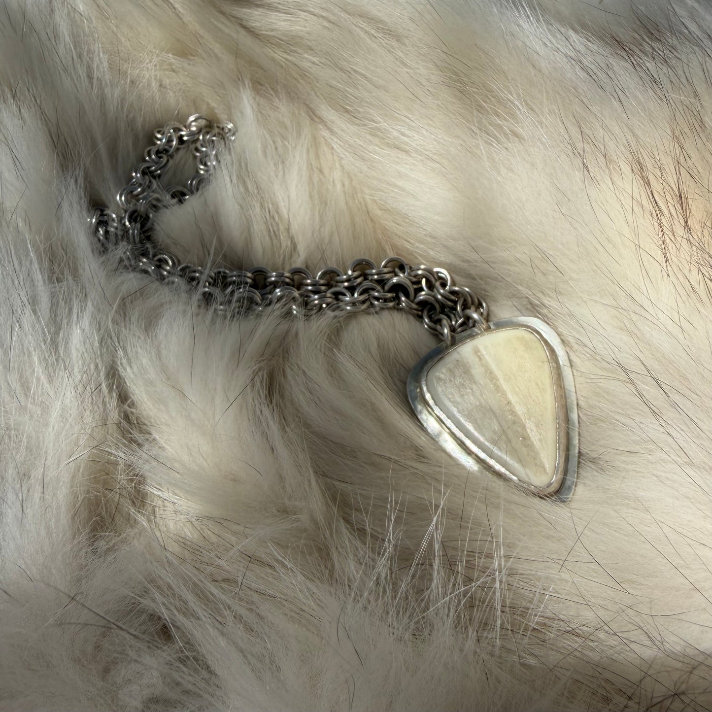 BIIIG Bone + Silver Neck Chain