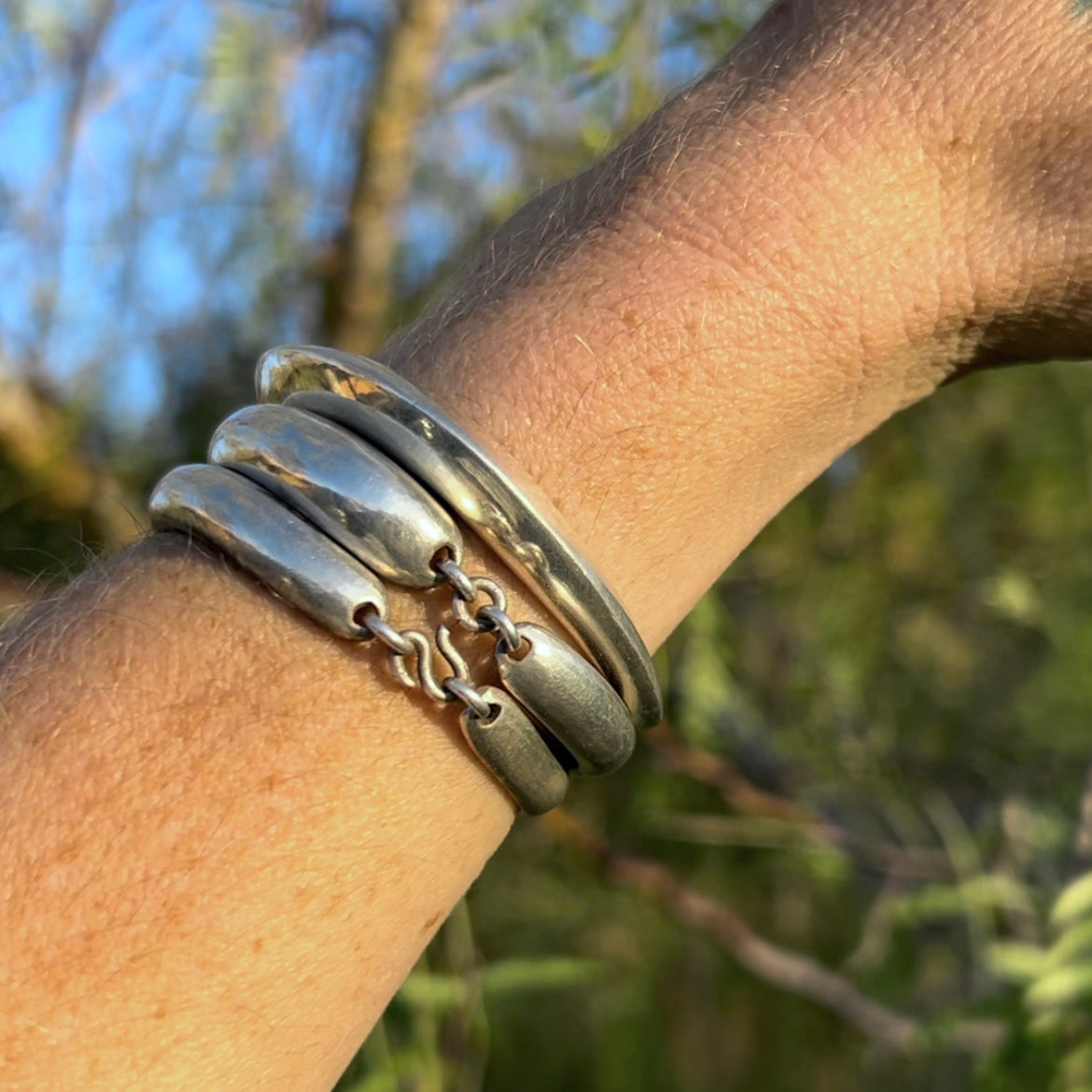 TATTOO Double Wrist Cuff — wide